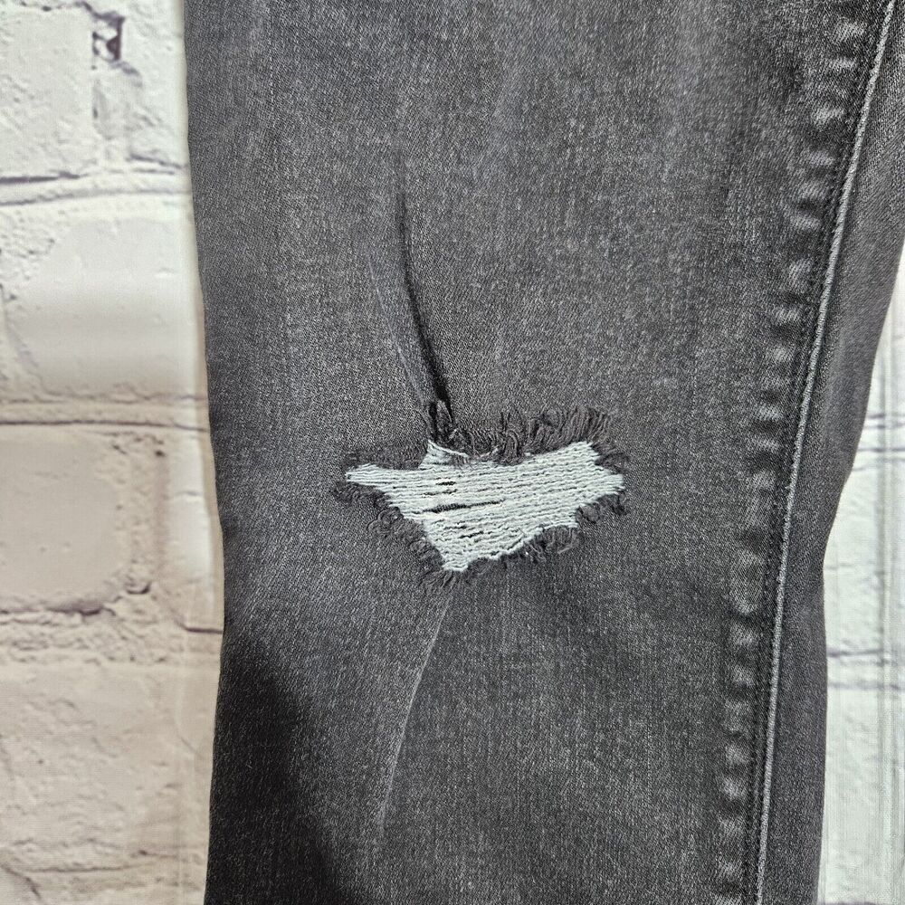 Spanx Jeans Womens Large L Black Ankle Skinny Stretch Distressed 20213R - Picture 3 of 16